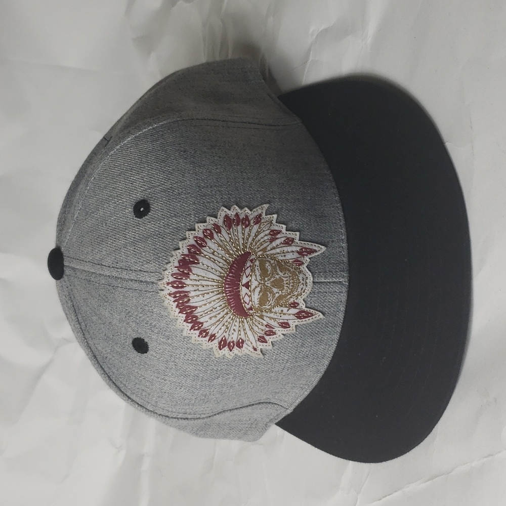 Skull Native Headdress Snapback
